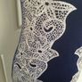 BNWT... Navy Dress with Flower Print/shimmer Embedded (Size 10) Image 5