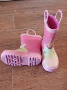 wellies unicorn pink size 6