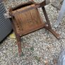 Solid wood chair with woven seat Image 3