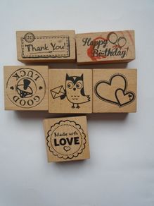 Craft stamps, Craft supplies, Card making supplies.