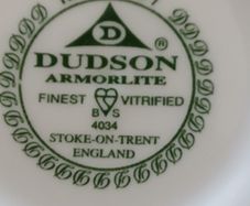 Rare Vintage Dudson Armorlite White 12cm Vitrified Ceramic Trinket Dish or Multi purpose bowl.