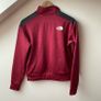 The North Face Cropped Quarter Zip Fleece Pullover Burgundy Black Small Image 6