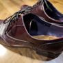 Clarks Burgundy Leather Brogues Size 40 Image 3