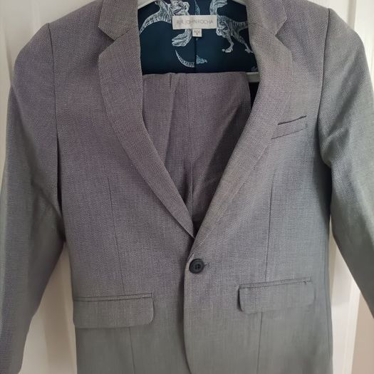 John rocha grey suit age 7/8