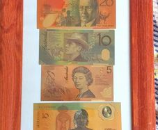 Australian Set Dollars 24K Gold Plated Banknote
