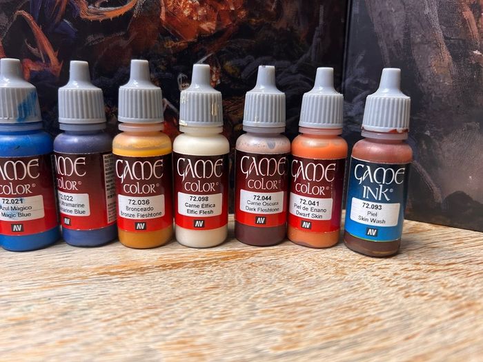 Vallejo Game Color Paint Bundle (26 Paints and Game Ink) Excellent Condition