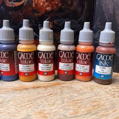 Vallejo Game Color Paint Bundle (26 Paints and Game Ink) Excellent Condition