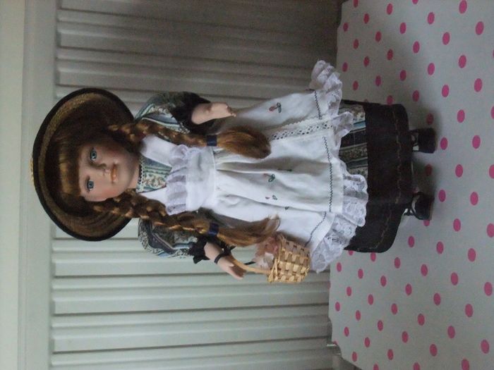 Large Porcelain Doll - German Dress