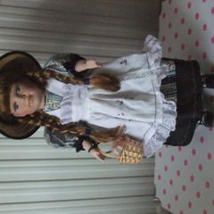 Large Porcelain Doll - German Dress