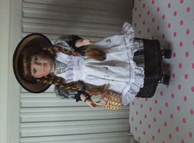 Large Porcelain Doll - German Dress