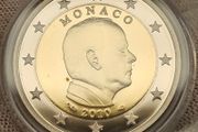Monaco 2010 Proof 2 Euro Albert II Coin in Original Holder with COA