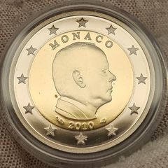 Monaco 2010 Proof 2 Euro Albert II Coin in Original Holder with COA
