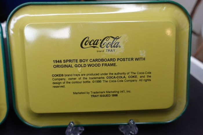 Vintage 1998 Coca-Cola Mini Trays Set of 2 pcs.