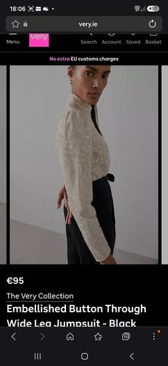 Womans embellished jumpsuit RRP 95suitable for wedding/ special occasion
