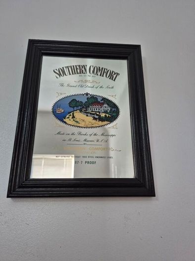 Vintage Southern Comfort Pub Mirror 1970s/1980s Pristine Condition