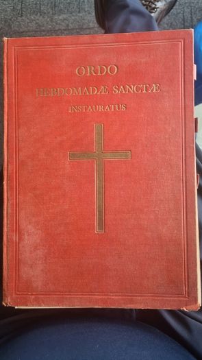 Ordo Hebdomade Sanctae Instauratus. 1956. Rare Vintage First Edition. 124 pages. Large Volume Hardback In Good Condition.