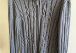 Men's zipper cardigan, size XL