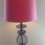 Black with gold detail compleate with shade plus have an  extra grey shade 135cm high Image 4