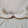 Timberland white leather embroidered boots Size 5 eu 38 in great condition Image 4