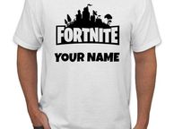 main image for ad Fortnite T-Shirt Kids PERSONALISED Children Play Gaming Xbox One PS4 Kids Gift