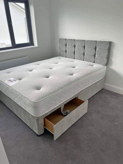 double bed and mattress