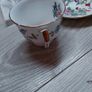 Vintage Aynsley 'Pembroke' Bone China Tea Set - 6 Cups & 6 Saucers - Made in England". Image 3