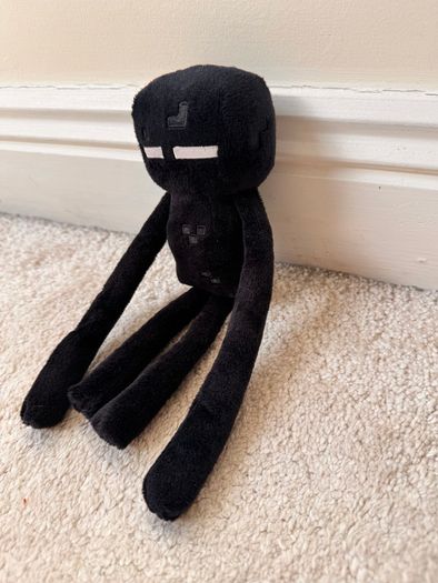 Minecraft Enderman Plush MoJang Gaming Black approx. 24 cm. Used NO Tag Please see photos