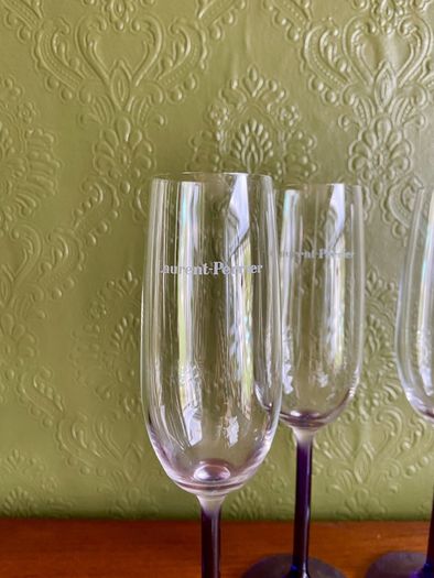 Laurent Perrier champagne glasses
