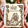 Wooden Wedding Card, Laser Cut & Engraved! Image 8