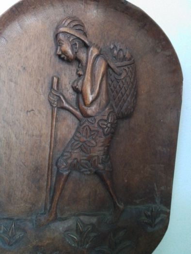 Hand Carved African Wall art in Relief