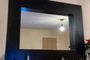 Black framed large mirror 79 x 104 x 7 cm