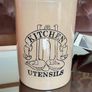 Vintage Stoneware Pearsons of Chesterfield Crock Style Utensil Holder Image 9