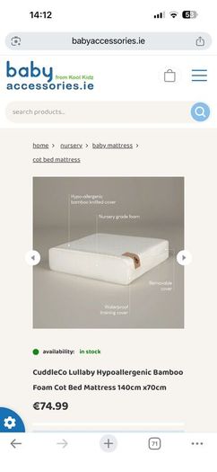 Baby's Cot - Perfect Condition