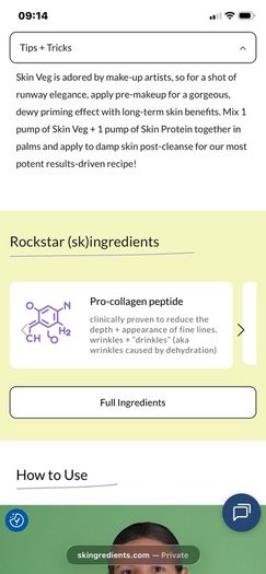 New SKINGREDIENTS Skin Veg Pre Serum Primary Pump ( Not A Refill )