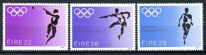 Ireland 1984 - Scott # 595-597 Olympic Games - Previous Irish Medal Winners - Complete Set - Mint Never Hinged