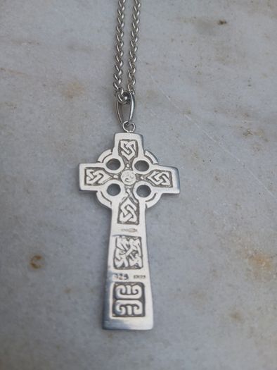 sterling cross and chain