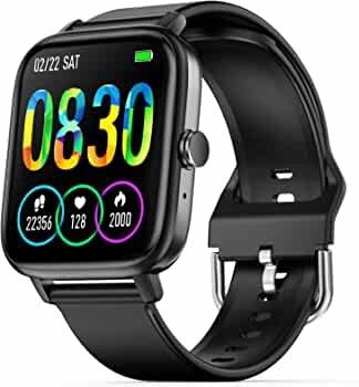 Smart Watch, 1.69" Ultra Retina Screen Fitness Tracker, All-day Heart Rate and Blood Oxygen Monitoring, Over 110+Sport Modes with IP67 Waterproof, 12mm Ultra-Thin Alloy Body for iOS Android (FREE POSTAGE)