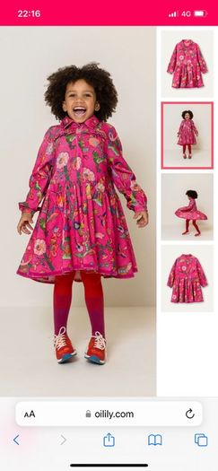 Oilily Djuliette dress age 8 like new!
