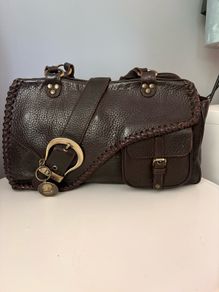 Vintage leather Gaucho saddle bag