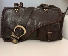 Vintage leather Gaucho saddle bag