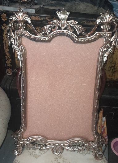 Antique 1920s carved large wooden frame