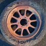 Vintage Wheel and Tyre Image 2