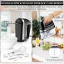 Hand Electric Mixer, 300W Ultra Power Food Kitchen Mixer with 5 Self-Control Speeds + Turbo Boost, 5 Stainless Steel Attachments Handheld Blender for Baking, BLACK Image 8