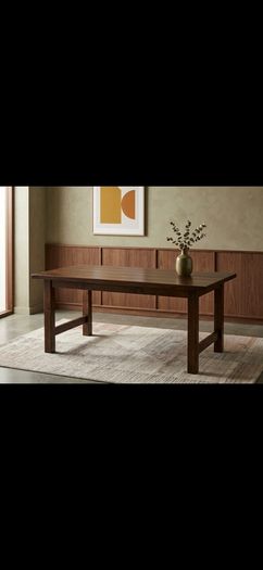 mid century hardwood table