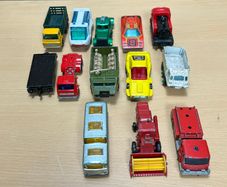Vintage Matchbox Toy Car Bundle - 15 Vehicles