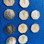 Millenium 50p coin x10 Image 3