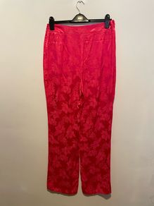 Savida pink jacquard trousers size 12 - new