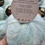 White green mohair yarn Image 3
