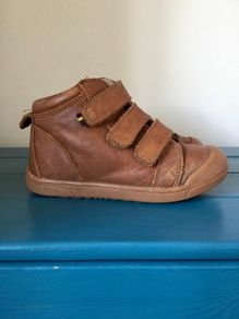 M&S boys leather high top trainers, uk 10