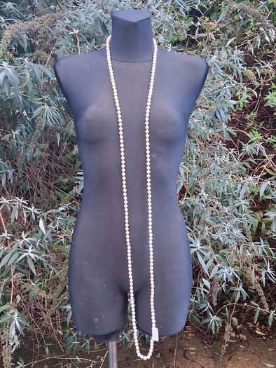 Kenneth Jay Lane 36" Pearl Necklace(With Pouch and COA)